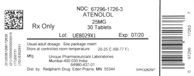 Label (Atenolol 25mg)